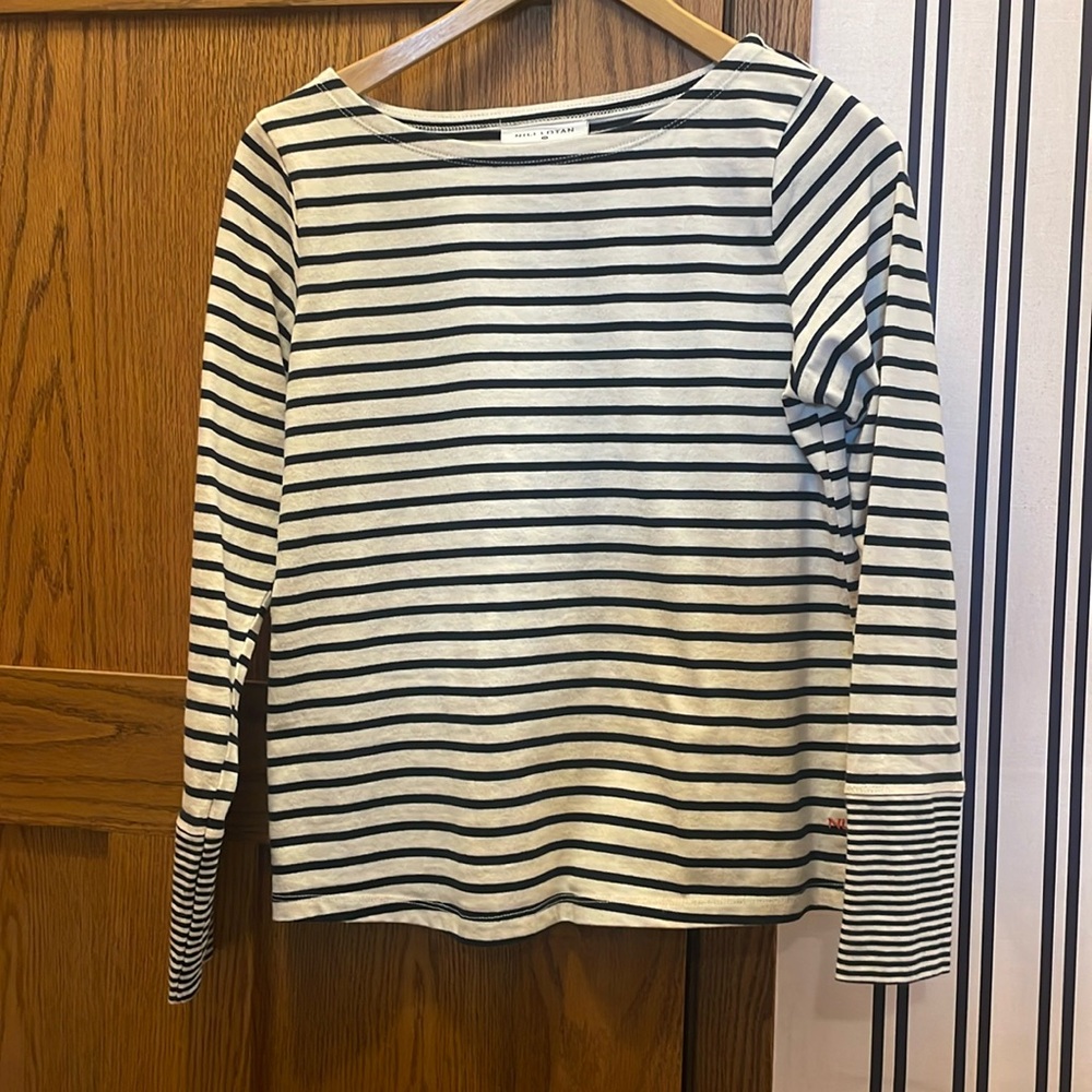 Milo lotan striped boatneck long sleeve tee
